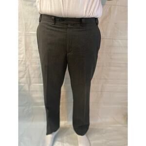 LAUREN RALPH LAUREN Pants Men’s 38W X 29.5L Gray Plaid Flat Front Trousers #